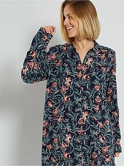 Camisa de noite estampada - Kiabi