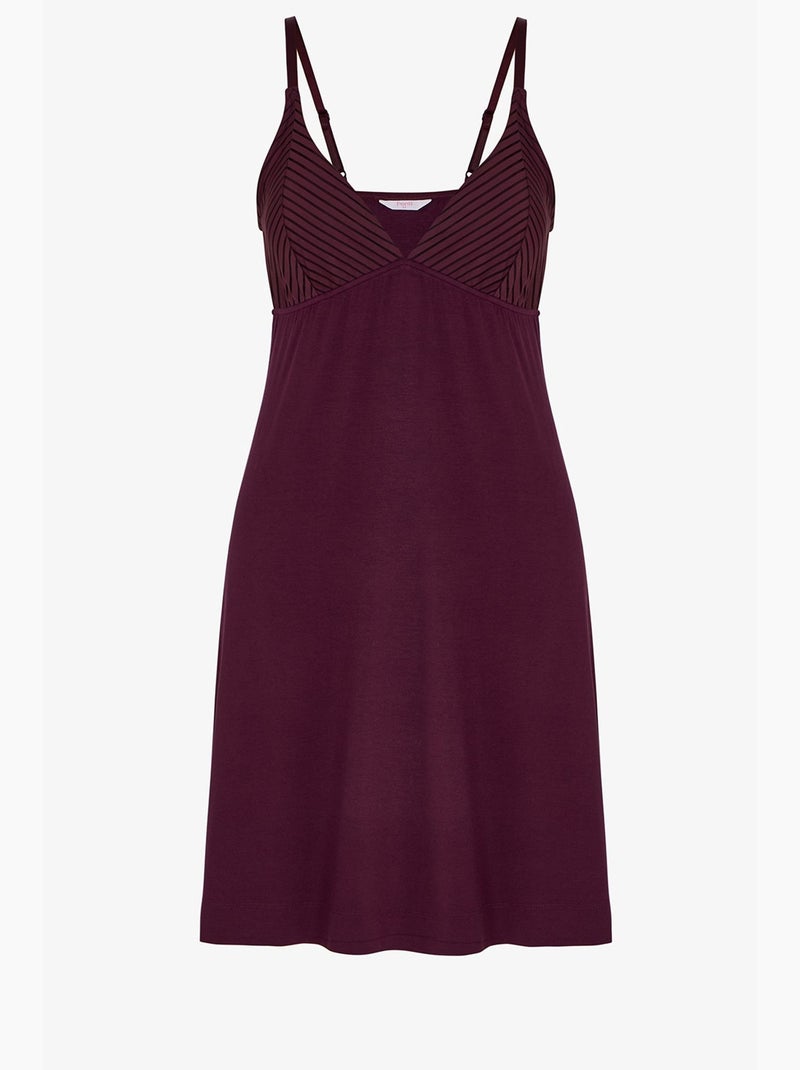 Camisa de noite feminina aurora penti Roxo - Kiabi
