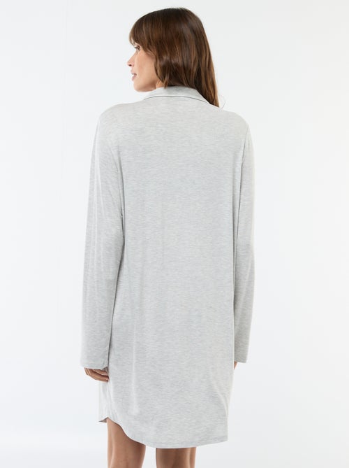 Camisa de noite lisa de maternidade - Kiabi