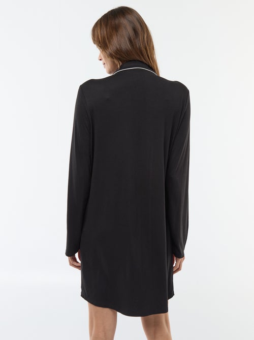 Camisa de noite lisa de maternidade - Kiabi