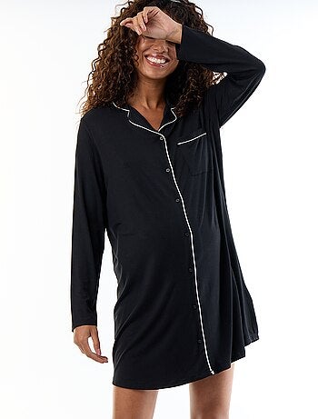 Camisa de noite lisa de maternidade