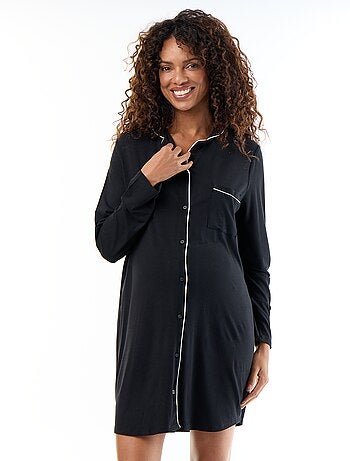 Camisa de noite lisa de maternidade
