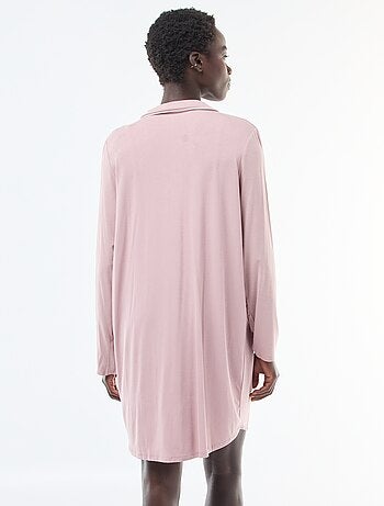 Camisa de noite midi lisa