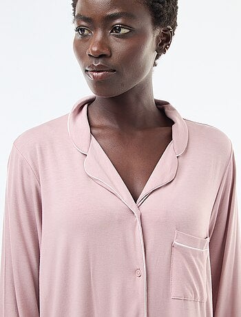 Camisa de noite midi lisa