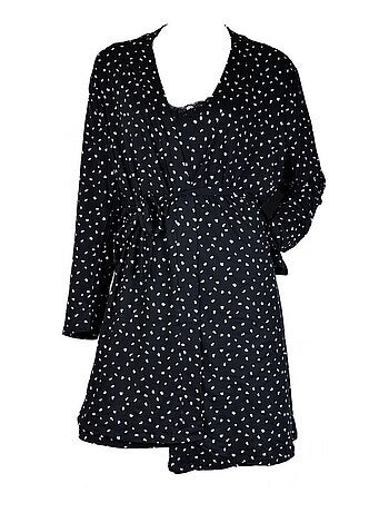 Camisa de noite mulher conforto conjunto 2 peças