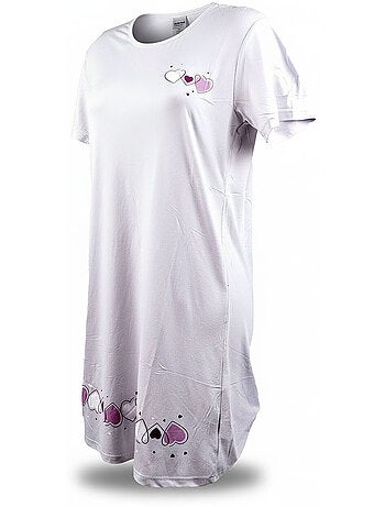Camisa de noite mulher microfibra manga curta ozabi