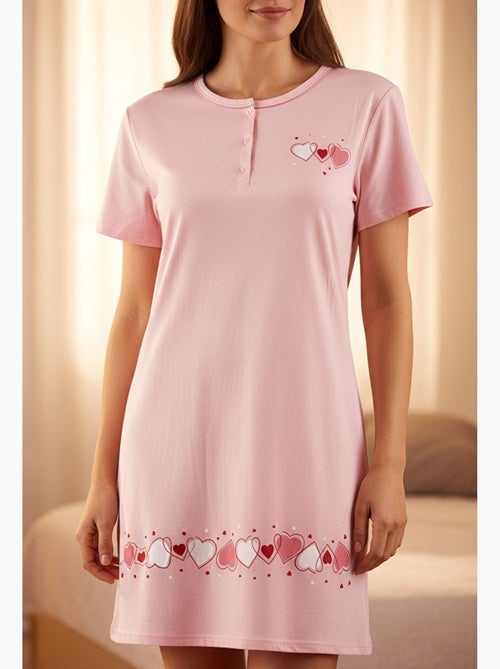 Camisa de noite mulher microfibra manga curta ozabi - Kiabi Camisa de noite mulher microfibra manga curta ozabi - Kiabi
