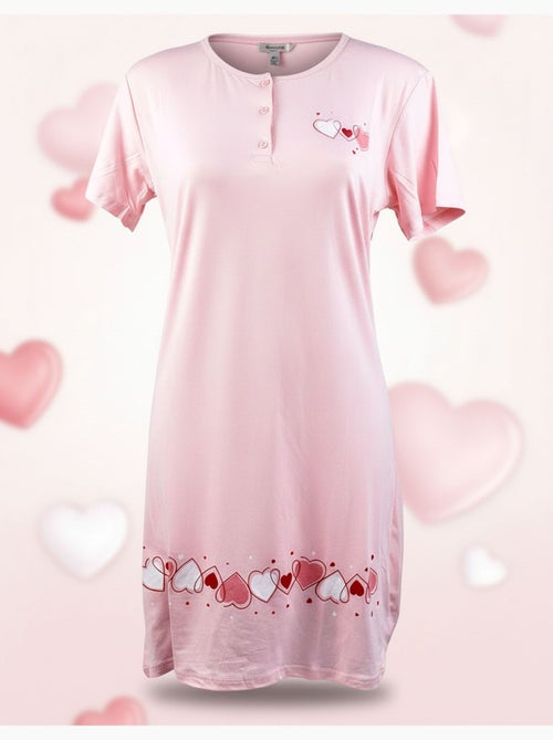 Camisa de noite mulher microfibra manga curta ozabi - Kiabi Camisa de noite mulher microfibra manga curta ozabi - Kiabi