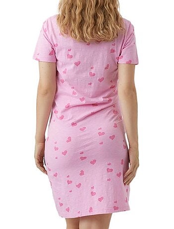 Camisa de Noite Rosa para Mulher Mamalicious Lia Love