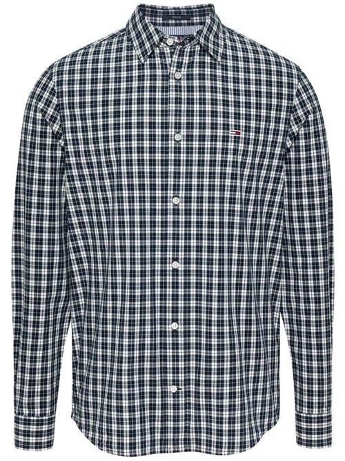 Camisa de Noite Tommy Hilfiger para Homem em Xadrez Marinho/Branco - Kiabi Camisa de Noite Tommy Hilfiger para Homem em Xadrez Marinho/Branco - Kiabi