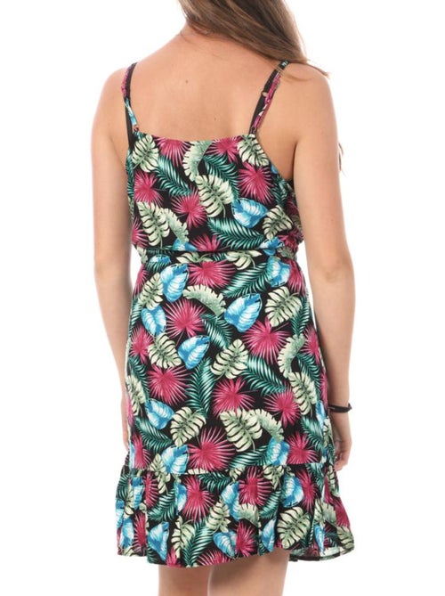 Camisa de Noite Vero Moda Easy Singlet para Mulher Preta/Rosa - Kiabi Camisa de Noite Vero Moda Easy Singlet para Mulher Preta/Rosa - Kiabi