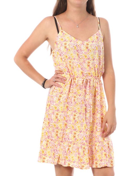 Camisa de Noite Vero Moda Easy Singlet Rosa/Amarelo para Mulher - Kiabi Camisa de Noite Vero Moda Easy Singlet Rosa/Amarelo para Mulher - Kiabi