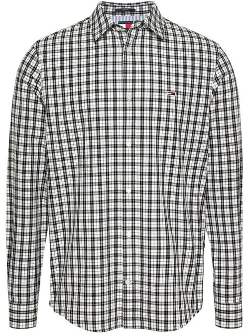 Camisa de Noite Xadrez para Homem Tommy Hilfiger Night Preto/Branco - Kiabi Camisa de Noite Xadrez para Homem Tommy Hilfiger Night Preto/Branco - Kiabi