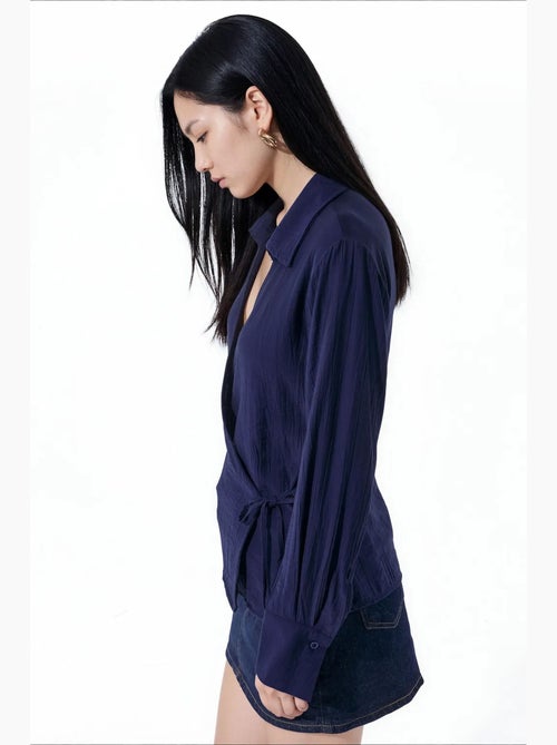 Camisa de poliéster feminina busem - Kiabi Camisa de poliéster feminina busem - Kiabi