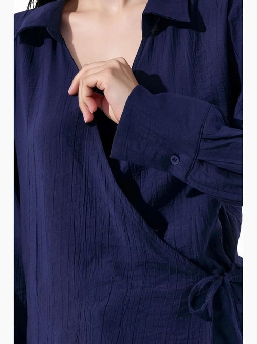 Camisa de poliéster feminina busem - Kiabi Camisa de poliéster feminina busem - Kiabi