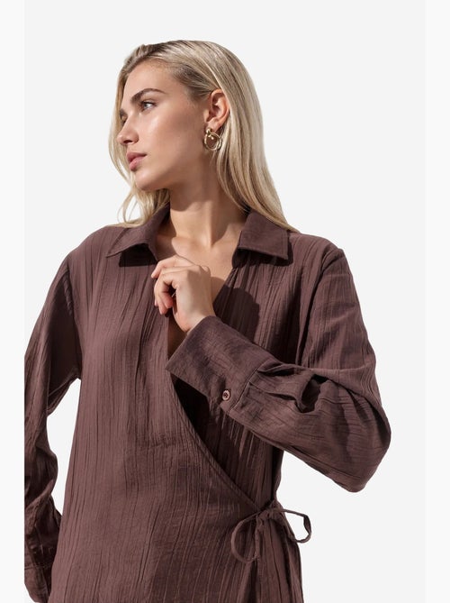 Camisa de poliéster feminina busem - Kiabi Camisa de poliéster feminina busem - Kiabi
