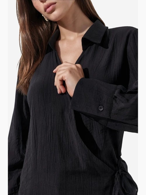 Camisa de poliéster feminina busem - Kiabi Camisa de poliéster feminina busem - Kiabi