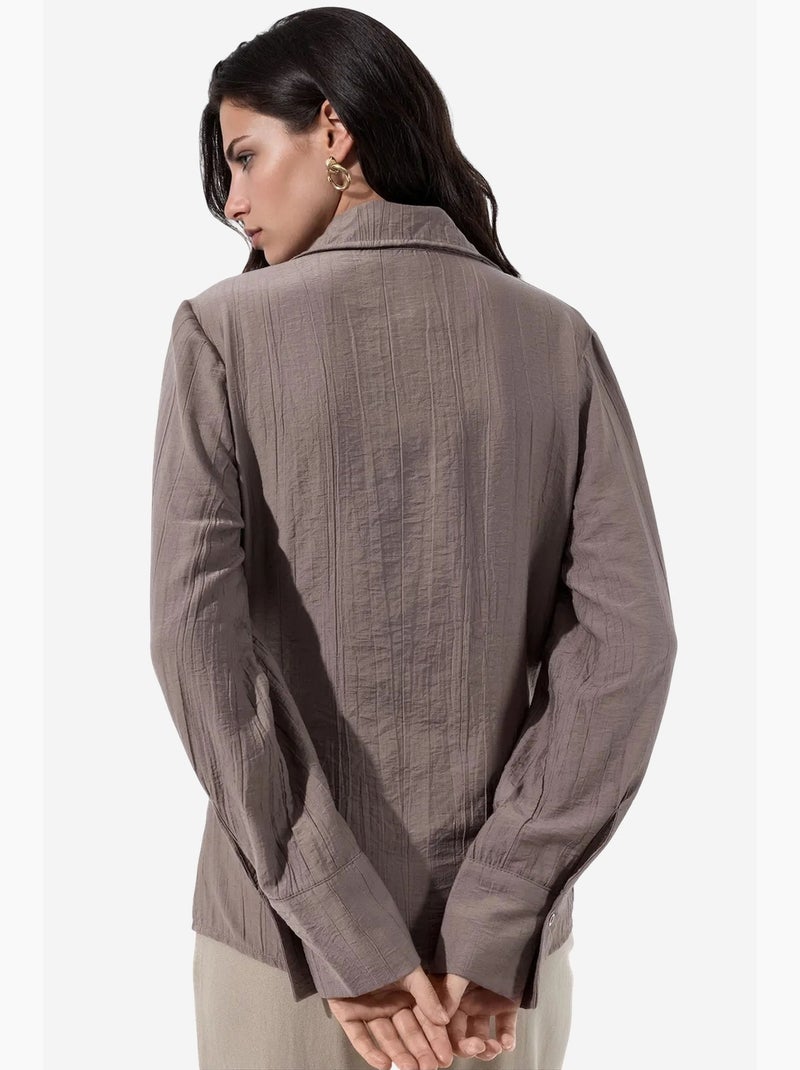 Camisa de poliéster feminina busem Toupe - Kiabi