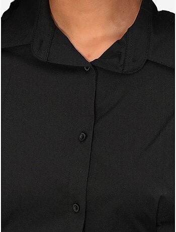 Camisa de popelina ajustada com fecho de botões à frente bdart