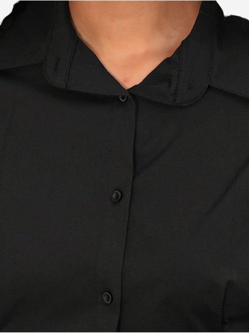 Camisa de popelina ajustada com fecho de botões à frente bdart - Kiabi Camisa de popelina ajustada com fecho de botões à frente bdart - Kiabi