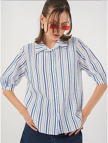 Camisa de popelina às riscas bdart