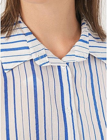 Camisa de popelina às riscas bdart