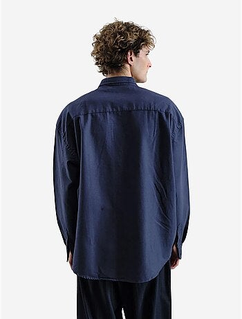 Camisa de popelina bordada com botões giesto