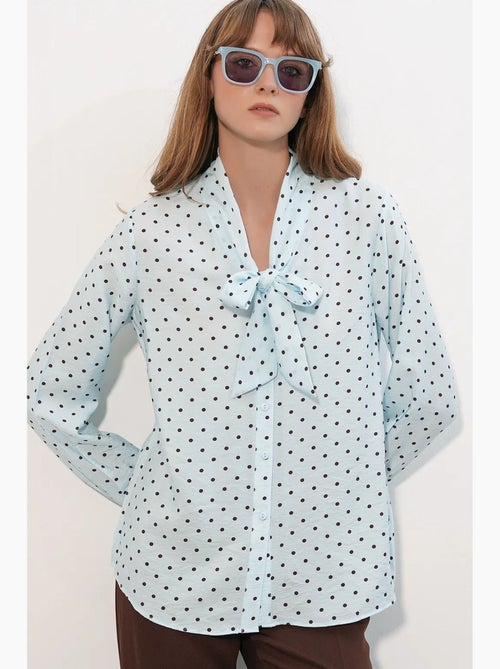 Camisa de popelina com bolinhas bdart - Kiabi Camisa de popelina com bolinhas bdart - Kiabi