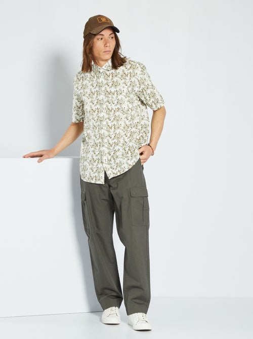Camisa de popelina com estampado - Kiabi