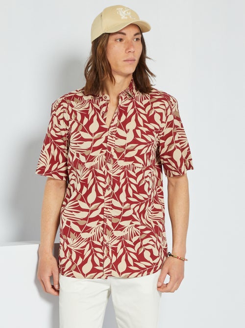 Camisa de popelina com estampado - Kiabi