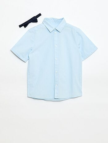 Camisa de popelina com laço