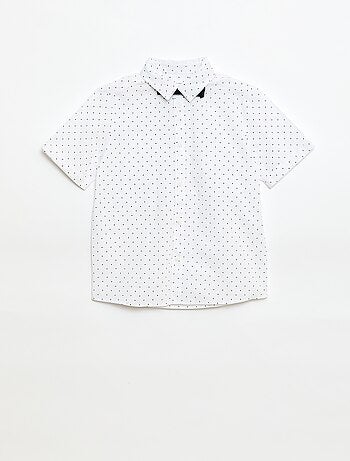 Camisa de popelina com laço