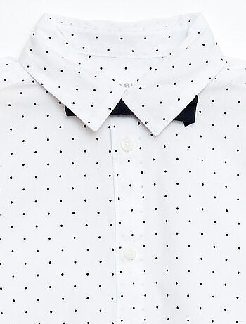 Camisa de popelina com laço