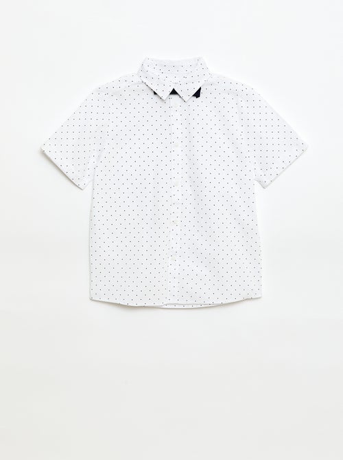 Camisa de popelina com laço - Kiabi