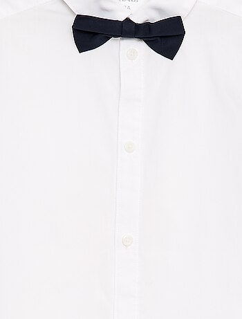 Camisa de popelina com laço