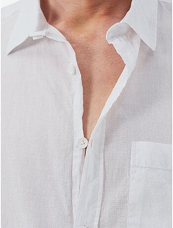 Camisa de popelina de corte regular com botões giesto