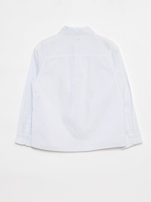 Camisa de popelina de manga comprida - Kiabi