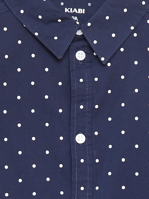 Camisa de popelina de manga comprida - Kiabi