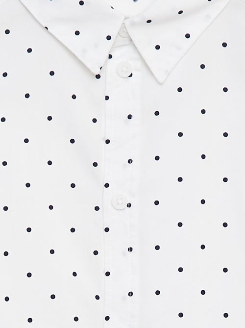 Camisa de popelina de manga comprida - Kiabi