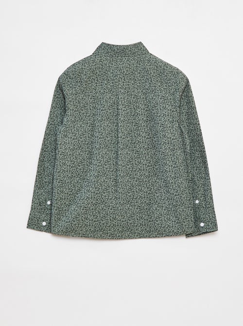 Camisa de popelina de manga comprida - Kiabi