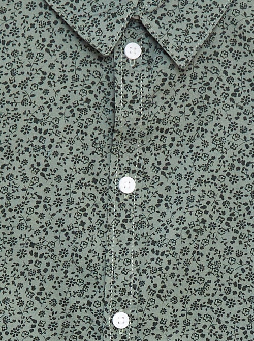 Camisa de popelina de manga comprida - Kiabi