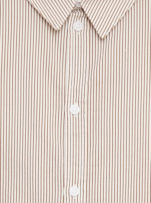 Camisa de popelina de manga comprida - Kiabi