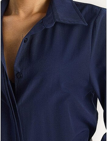 Camisa de popelina regular fit de manga comprida com botões lucci