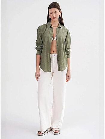 Camisa de popelina relaxed fit mixray