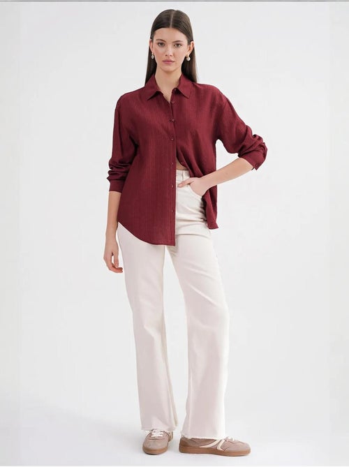 Camisa de popelina relaxed fit mixray - Kiabi