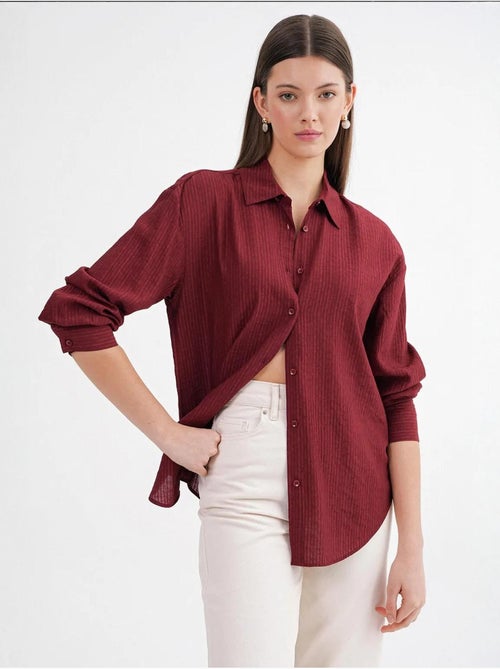 Camisa de popelina relaxed fit mixray - Kiabi