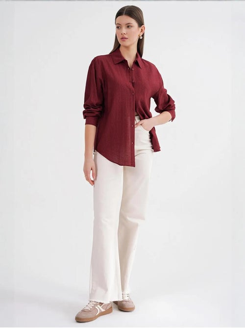 Camisa de popelina relaxed fit mixray - Kiabi