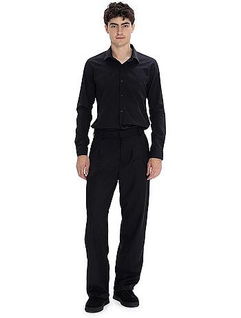 Camisa de popelina slim fit com botões giesto
