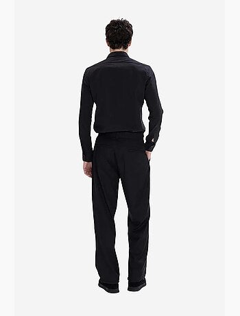 Camisa de popelina slim fit com botões giesto