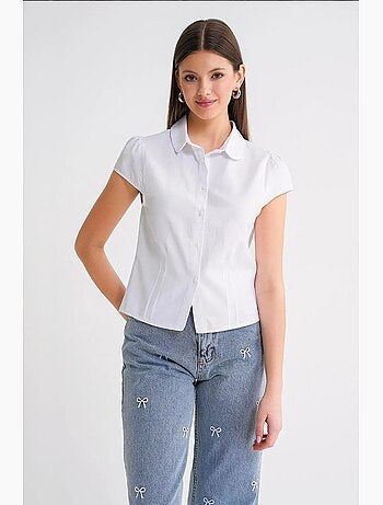 Camisa de popelina slim fit mixray
